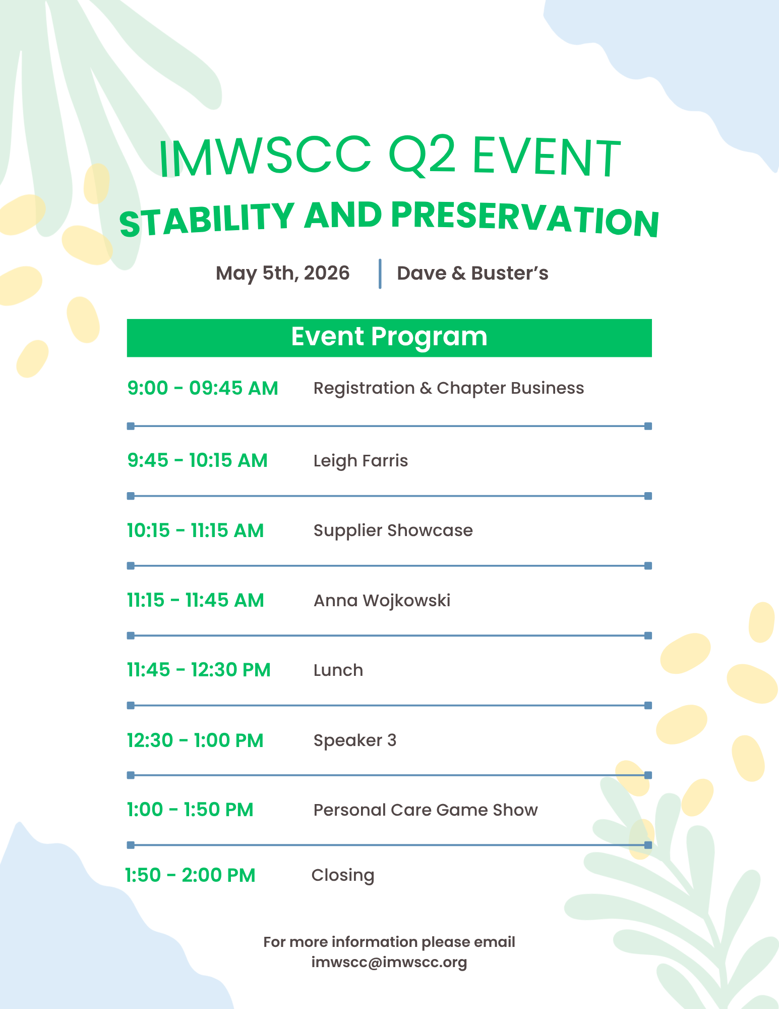 Blue and Green Minimalist Nature Retreat Event Schedule Flyer639129823891452532